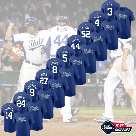 Discover Italy Team 2026 World Baseball Classic: Caglianone,Pasquantino #9...