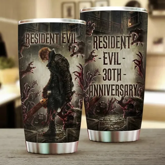Discover Resident Evil 30th Anniversary 20OZ Tumbler Cup