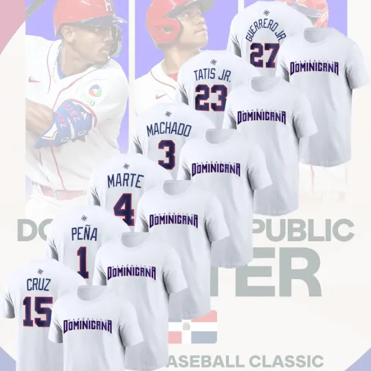 Discover Dominican Republic 2026 World Baseball Classic Team Name & Number Players Unisex