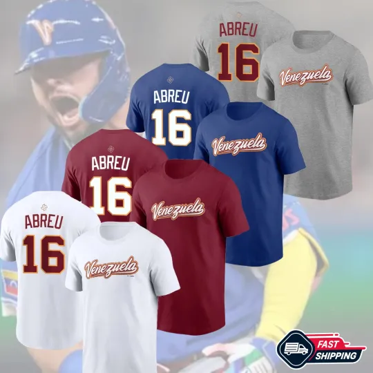 Discover Wilyer Abreu #16 Venezuela 2026 World Baseball Classic Name & Number