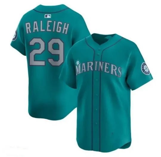 Discover Personalized Seattle Mariners Cal Raleigh #29 Full Printed Baseball Jersey