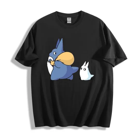 Discover My Neighbor Totoro Blue Totoro & Mini Totoro T-Shirt