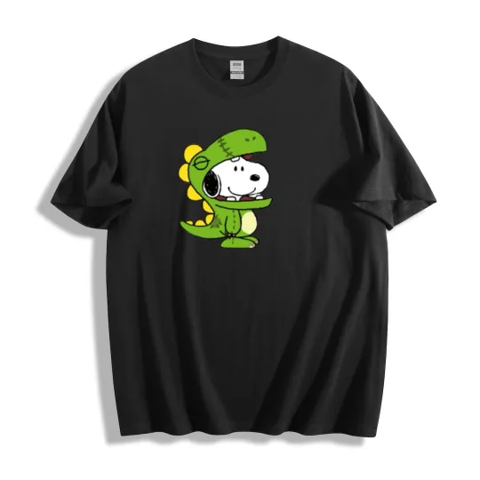 Discover Snoopy in Green Dinosaur Costume T-Shirt