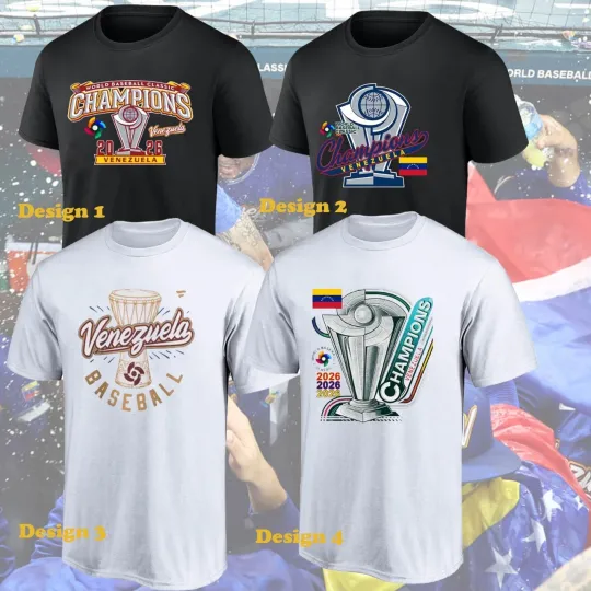 Discover Venezuela Baseball Team 2026 World Classic Champions All Design