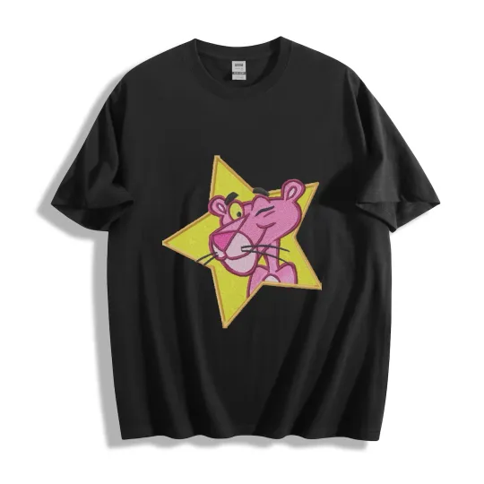 Discover Pink Panther Star T-Shirt, Retro Cartoon Tee