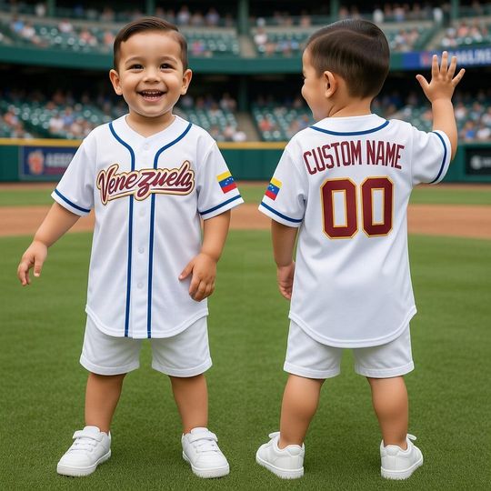 Discover Custom Venezuela Baseball Jersey, Personalized Name Number Shirt