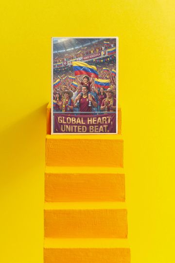 Discover Venezuela Father Son Soccer Poster, Venezuelan Fan Art