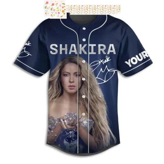 Discover Shakira Personalized Baseball Jersey