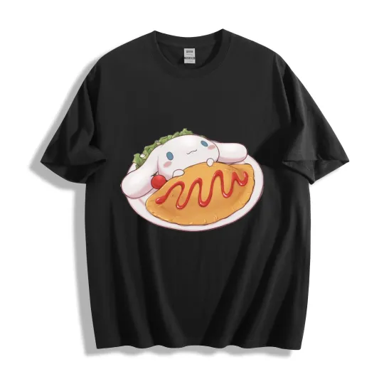 Discover Cinnamoroll Omurice T-Shirt, Kawaii Foodie Puppy Tee