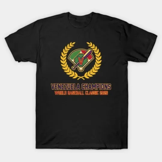 Discover Venezuela Champions World Baseball Classic 2026 T-Shirt