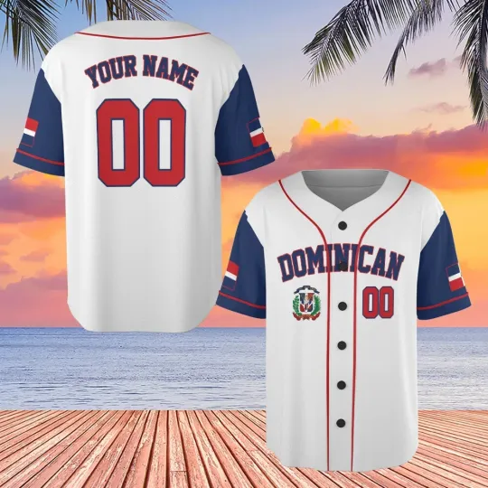 Personalized Dominican Republic Baseball Jersey, Dominican Team Shirt