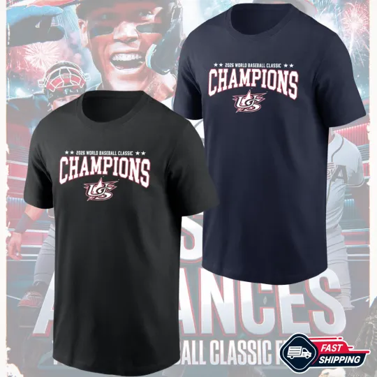 Discover USA Team Baseball World Baseball Classic Champions 2026 T-Shirt S-5XL