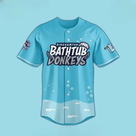 Discover Binghamton Rumble Ponies Bathtub Donkeys 2025 Baseball Jersey