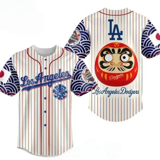 Discover Los Angeles Baseball Japanese Culture Fan Jersey