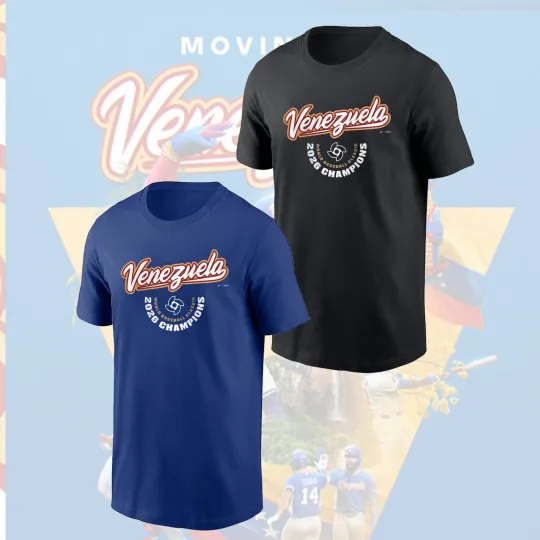 Discover NEW !! - Venezuela Team 2026 World Baseball Classic Champions Logo One Side