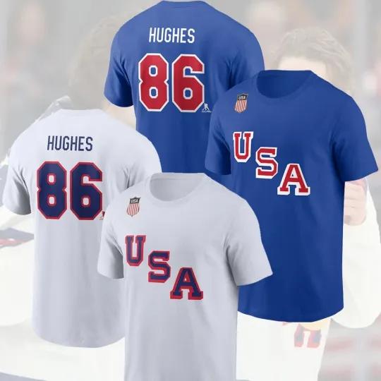 Discover Jack Hughes #86 USA Hockey Team 2026 Winter Olympics Gold Unisex Gifts For Fans