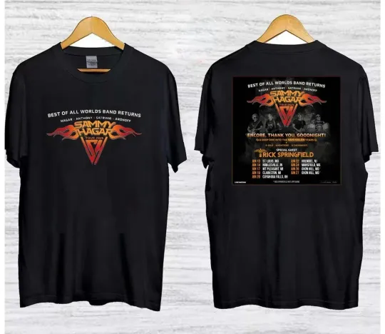Discover Sammy hagar Best Of All Worlds Tour 2026 T-Shirt