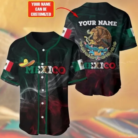 Discover Personalized Mexico Baseball Jersey for Men & Women