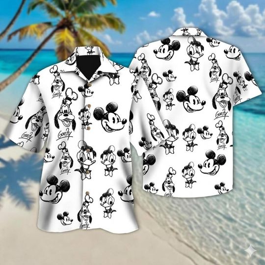 Discover Disney Mickey And Friends Hawaiian Shirt, Mickey Mouse Donald Duck Goofy Hawaii Shirt, Disneyland Trip Shirt, Magic Kingdom Gifts
