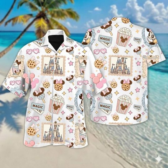 Discover Meet Me On Main Street Hawaiian Shirt, Magic Kingdom Nostalgic Shirt, Disney Trip Matching Shirt, Magic Kingdom Gifts, Disney Summer Shirt