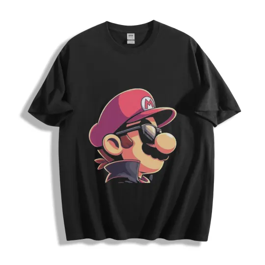 Discover Cool Mario T-Shirt, Stylish Plumber Hero  Tee