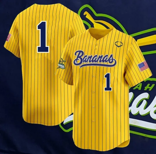 Discover Personalized Savannah Bananas #1 Baseball Jersey T-Shirt