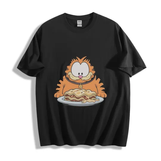 Discover Garfield Eating Lasagna T-Shirt
