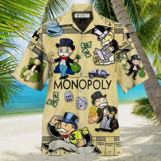 Discover Monopoly Style Hawaiian Shirt