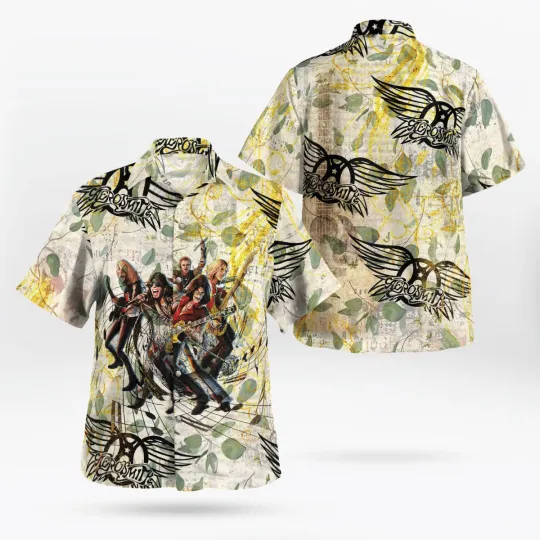 Discover Aerosmith Band Hawaiian 3D Unisex Shirt