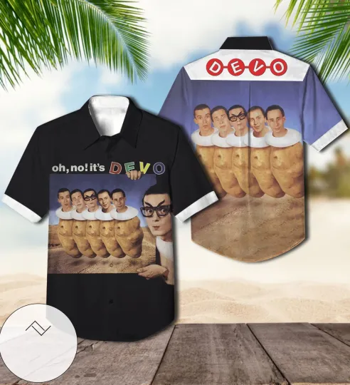 Discover Devo band album AOP hawaii shirt
