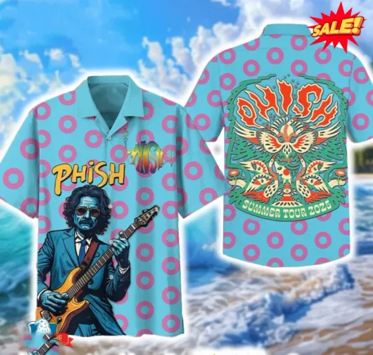 Discover Phish Rock Band Summer Tour Hawaiian Shirt Full Size