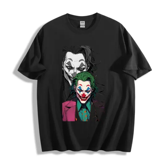 Discover Double Joker Graphic T-Shirt, Dark & Edgy Movie Tee