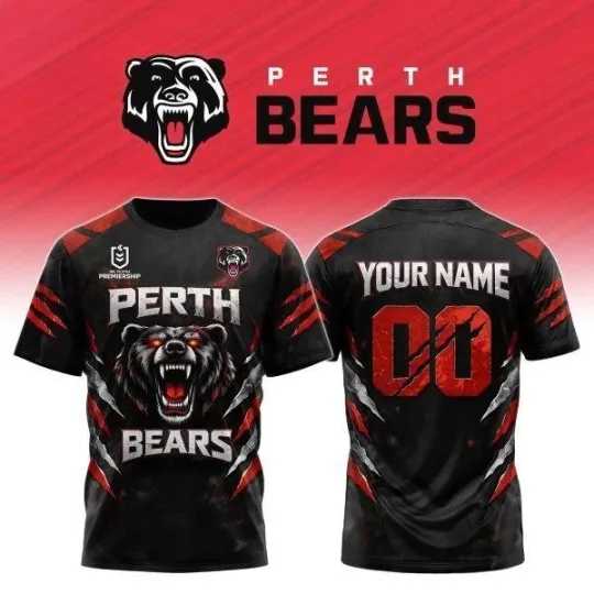 Discover Perth Bears NRL Debut 2026 Personalized 3D T-Shirt
