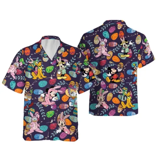 Discover Disney Easter Hawaiian Shirt 2026, Mickey And Friends Bunny Ears Shirts Unisex