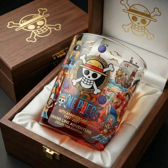 Discover One Piece 30th Anniversary Whiskey Glass