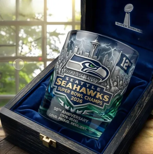 Discover Seattle Football Fan Celebration 2026 Rock Glass