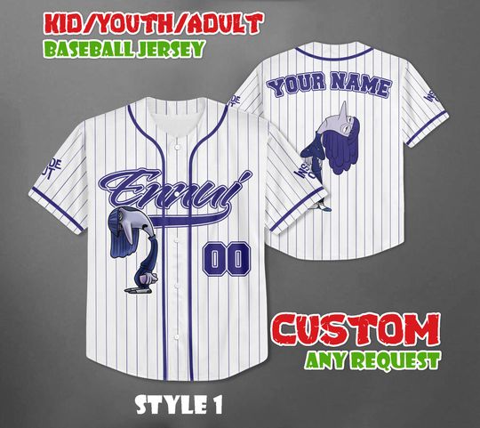 Discover Custom Ennui Inside Out Baseball Jersey, Disney Inside Out 2 Cartoon Shirt
