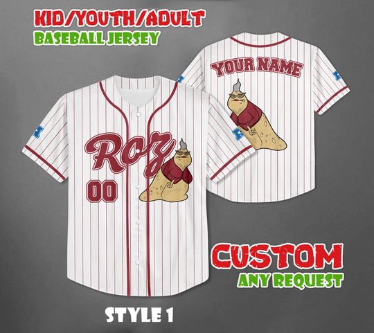 Discover Custom Disney Monster Inc Roz Baseball Jersey, Birthday Gift for Monster Inc Fans Family