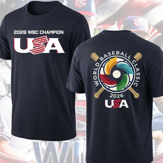 Discover USA World Baseball Classic Champions 2026 T Shirt, 2026 USA Champions Shirt