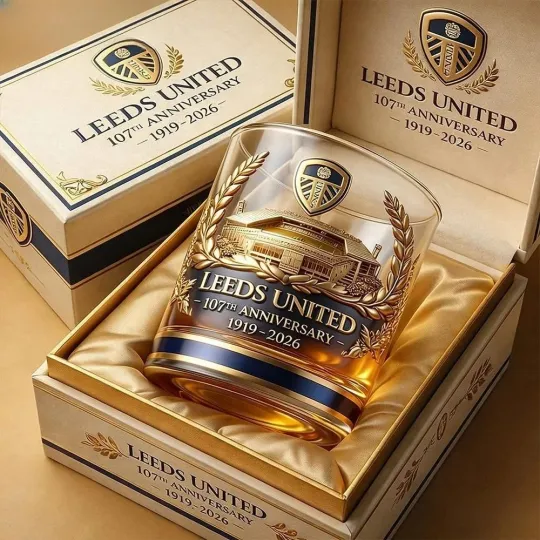 Discover Leeds 107th Anniversary Transparent Whiskey Glass
