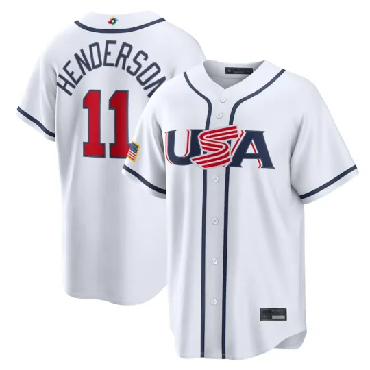 Discover Men's/Youth USA Gunnar Henderson 2026 World Baseball Classic Printed Jersey