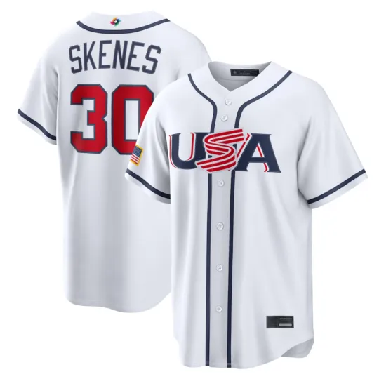 Discover Men's/Youth USA Paul Skenes White 2026 World Baseball Classic Printed Jersey