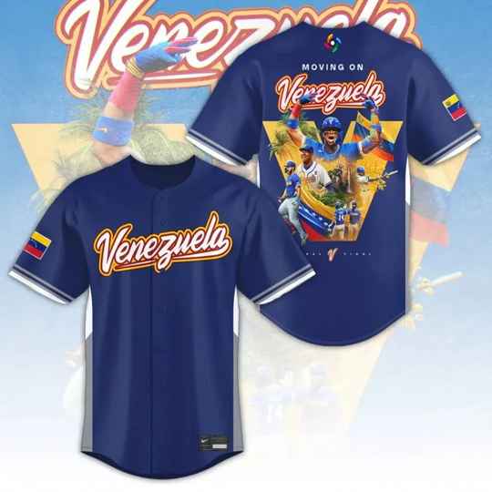 Discover Print Men's Vene Baseball Champions  2026 World Baseball Jersey Classic