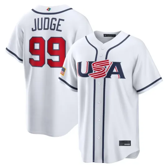 Discover Aaron Judge Team USA World Baseball Classic 2026 Home + Away All Printed Jersey