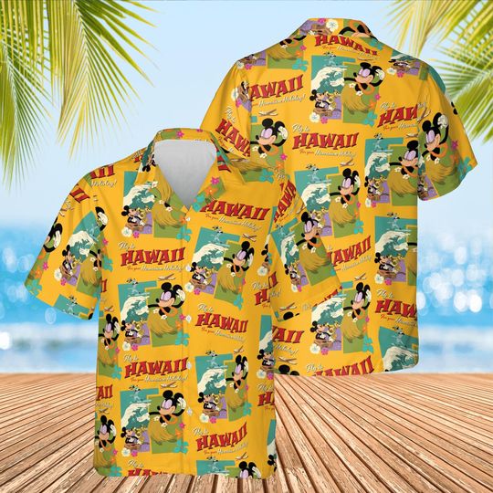 Discover Mickey Mouse Hawaiian Shirt, Mickey and Friends Summer Shirt, Mickey Hawaii Shirt, Disney Summer Shirt, Family Hawaiian, Disney Trip 2026