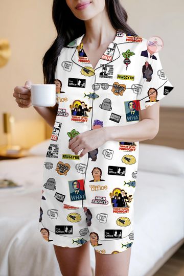 Discover The Office Pajama Set, The Office Movie Party Pajamas, The Office Series Pjs, TV Fan Pajamas Set, Pajama For Women, Gift for Fan