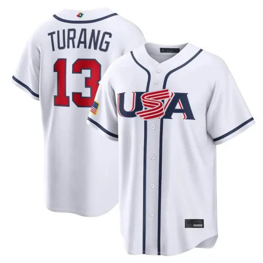 Discover #13 Turang 2026 World Classic MEN Printed Jersey White