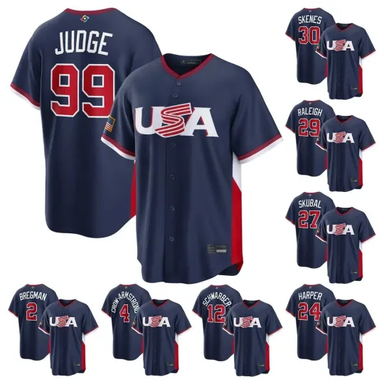 Discover Women's USA Navy 2026 World Classic Printed Jersey