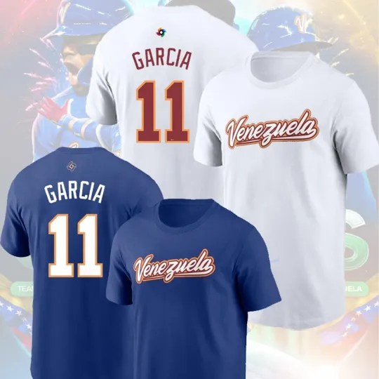 Discover Maikel Garcia #11 Venezuela Baseball  2026 Name & Number MVP Gift