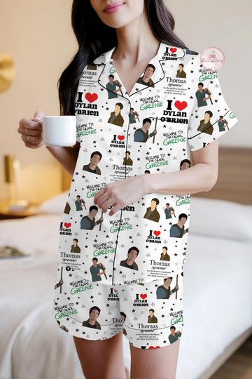 Discover Dylan O'Brien Fan's Pajama Set, Broadway Theater Gift for Women, Fans Sleepwear Set, Gift for Fans, The Maze Runner Matching Pajamas